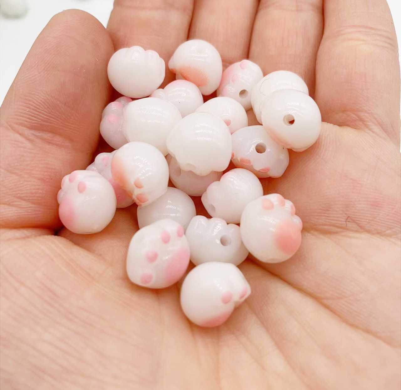 卡通可爱炭烧/DIY串珠手/配件材料包细节图