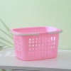Plastic storage baskets, rectangular storage boxes for kindergartens, portable desktop snack storage boxes, kitchen sundries storage frames Specification image