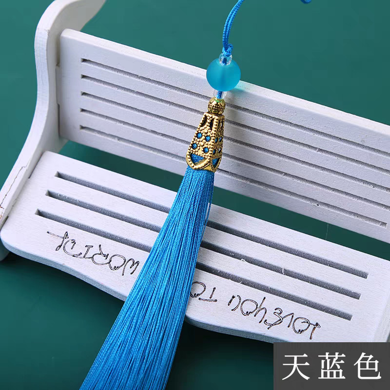 宝塔帽磨砂珠流苏穗子古装汉服压襟配饰吊穗流苏挂件吊坠厂家直销详情7