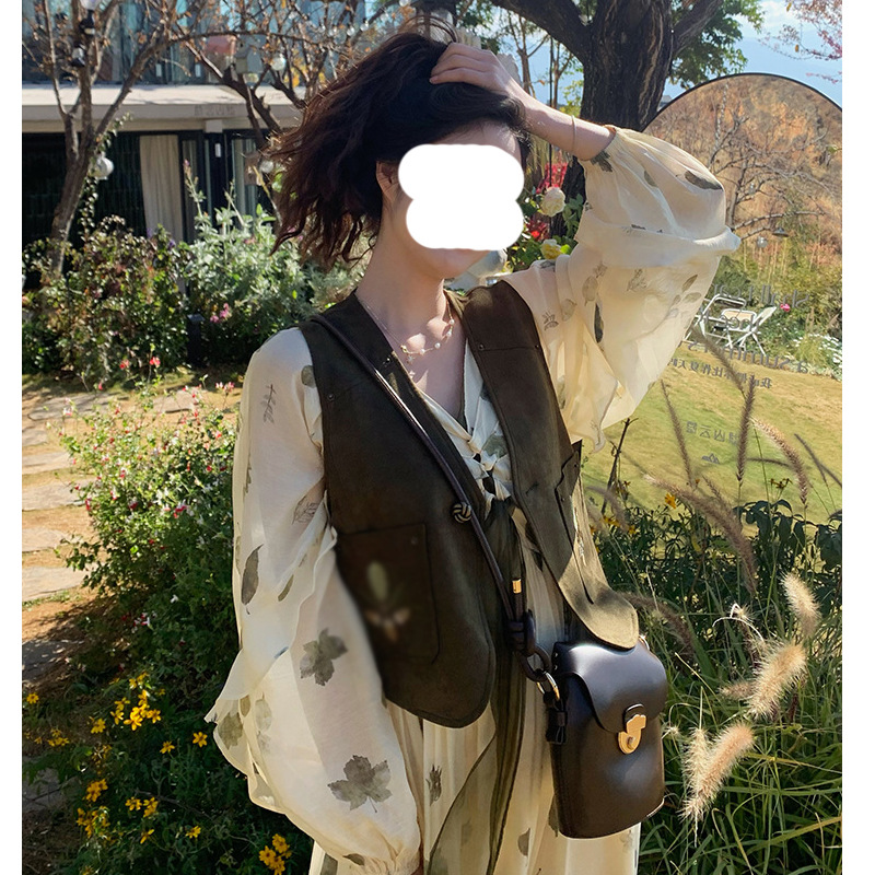 女式马甲实物图