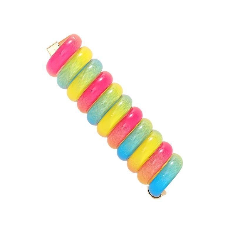 New Korean-style hair tie, hair band, hair tie, high elasticity, no damage to hair, leather band, ponytail hair tie, durable hair accessory Item Picture