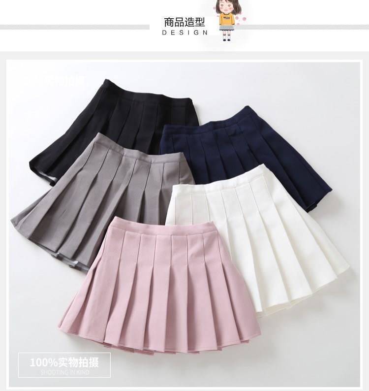 Jk Girls Pleated Skirt Children's New Culottes Korean Version Of Preppy Skirt Children's Skirt Large Child Skirt Trend Specification drawing
