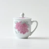 Underglaze color gift cups, Standing committee cups, conference cups, floral ceramic cups, Father's Day, teacher's Day, Mother's Day, boss cups wholesale Specification image