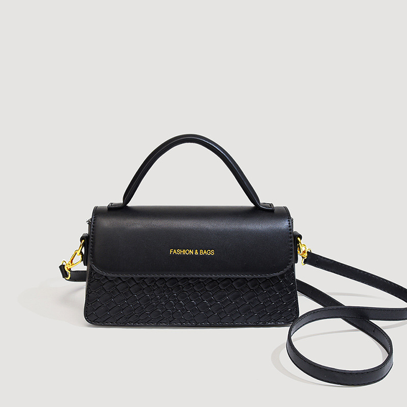 High-end cross-border wholesale retro and fashionable small square bag 2024 new style stone pattern stylish hand-held women's bag single-shoulder bag details Picture