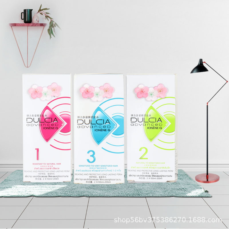 Wholesale European elastic variety perm water Lai curling perm solution salon texture perm setting agent elegant cold perm solution Specification drawing