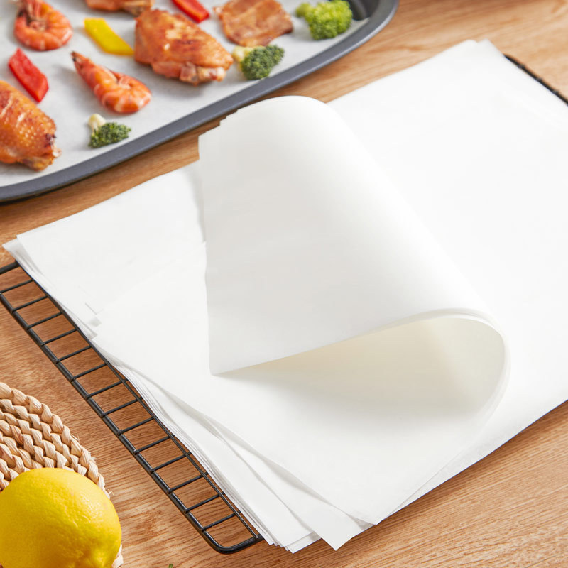 Thickened barbecue paper, 500 sheets of grilled meat oil-absorbing paper, rectangular baking silicone oil grilled meat pad paper, non-stick cake pad paper Application Scenario