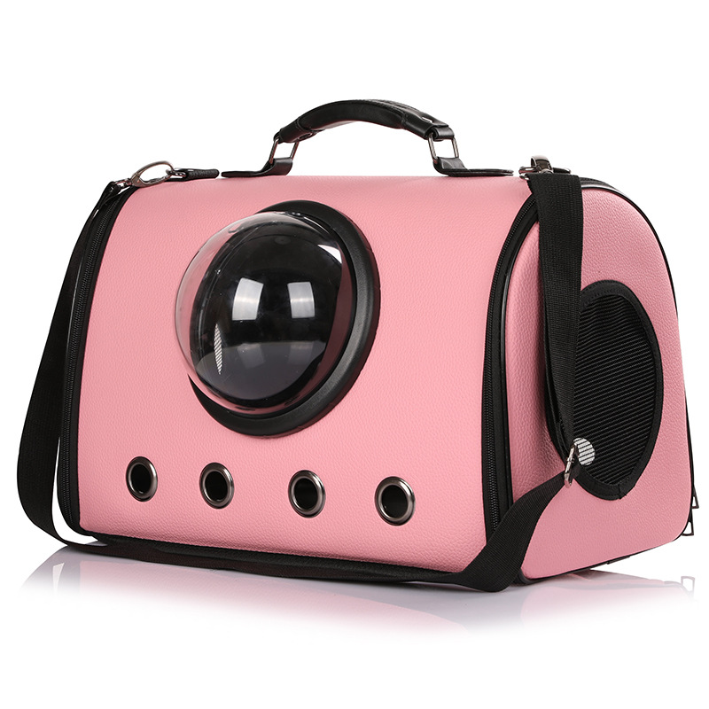 Bolsa de gato de un hombro bolsa de gato de mano plegable transpirable bolsa de gato para salir portátil crossbody pet cápsula de gato Application Scenario