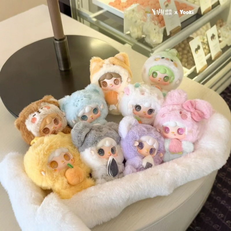 现货正版氧氧10代抱抱美食店毛绒玩具盲盒潮玩桌面摆件可爱挂件