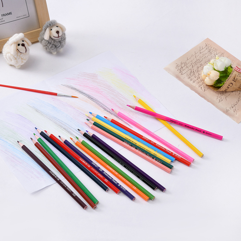 水溶性彩铅1/铅笔/书写工具白底实物图