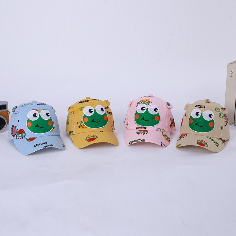 Children's Cap Children's Baseball Cap Children's Cap Spring And Autumn Book New Cap Letter Embroidery Label Cap Baseball Cat Fishing Cartoon Sun Protection Children's Cap details Picture
