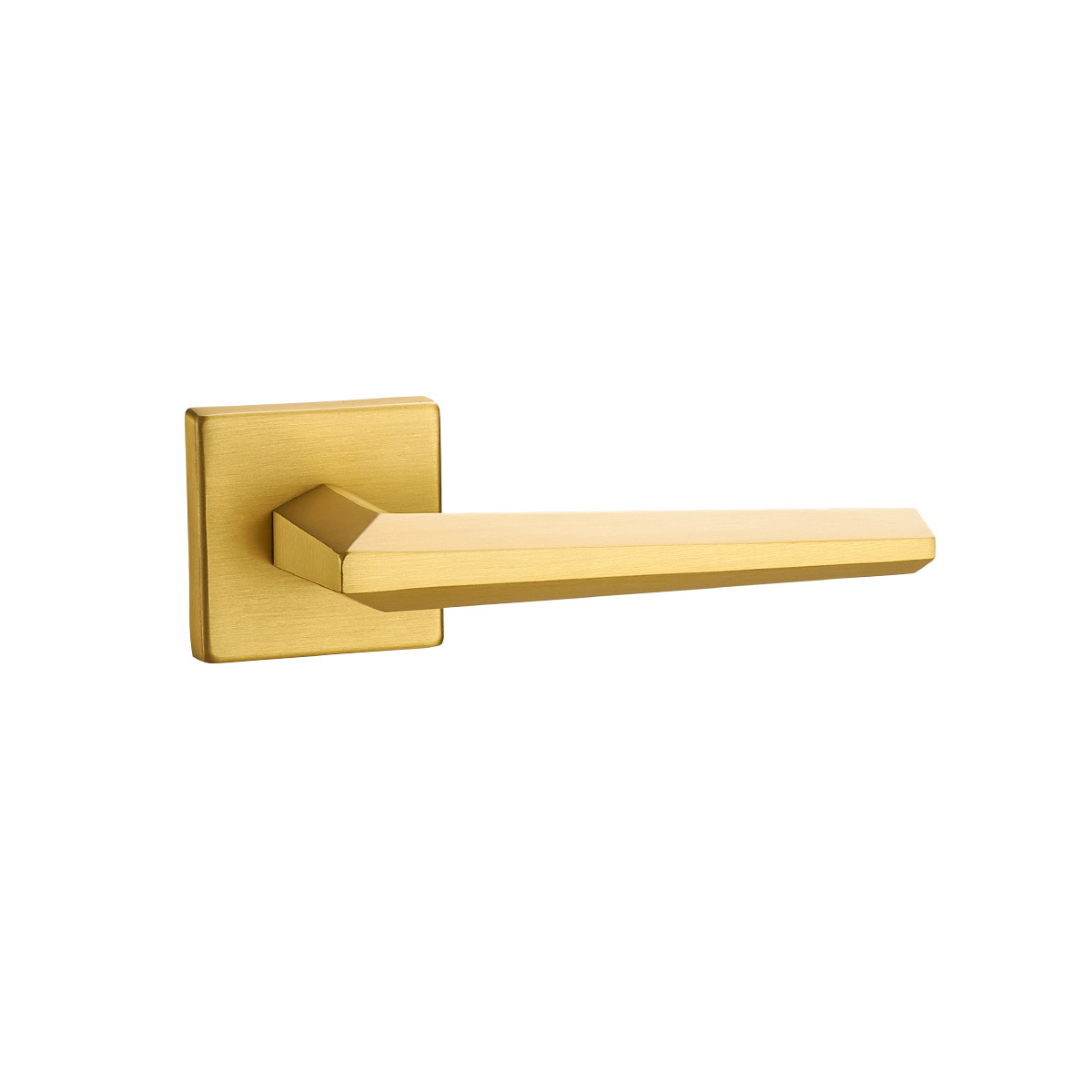 Latón interior dormitorio puerta puerta de succión magnética silenciosa cerradura de puerta dividida estilo chino simple mate cepillado manillar de cobre dorado - 5