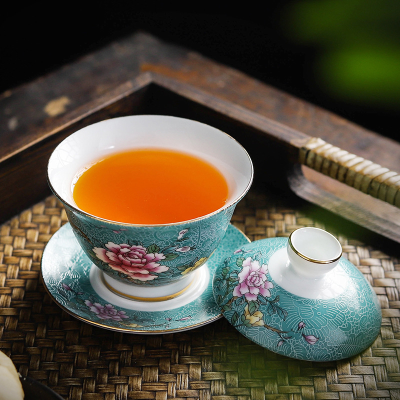景德镇扒花珐细节图