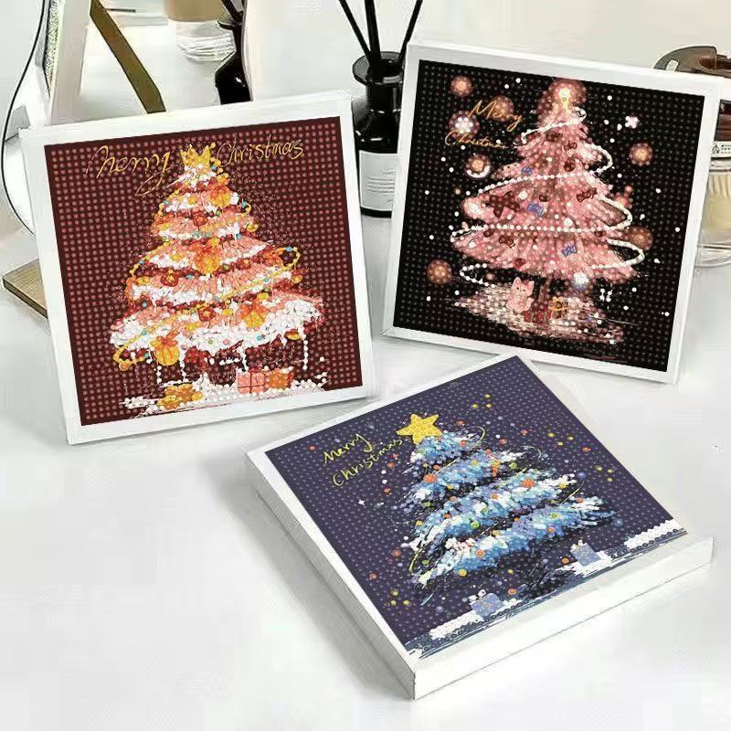Christmas small gifts, gemstone and diamond diy handcrafted decorative paintings, children and students, educational and entertaining diamond paintings Specification image