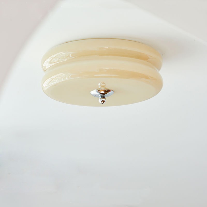 Wholesale of Chinese, French, Nordic, simple cream ceiling lamps, American bedroom, corridor and entrance hall atmosphere glass lamps from the manufacturer