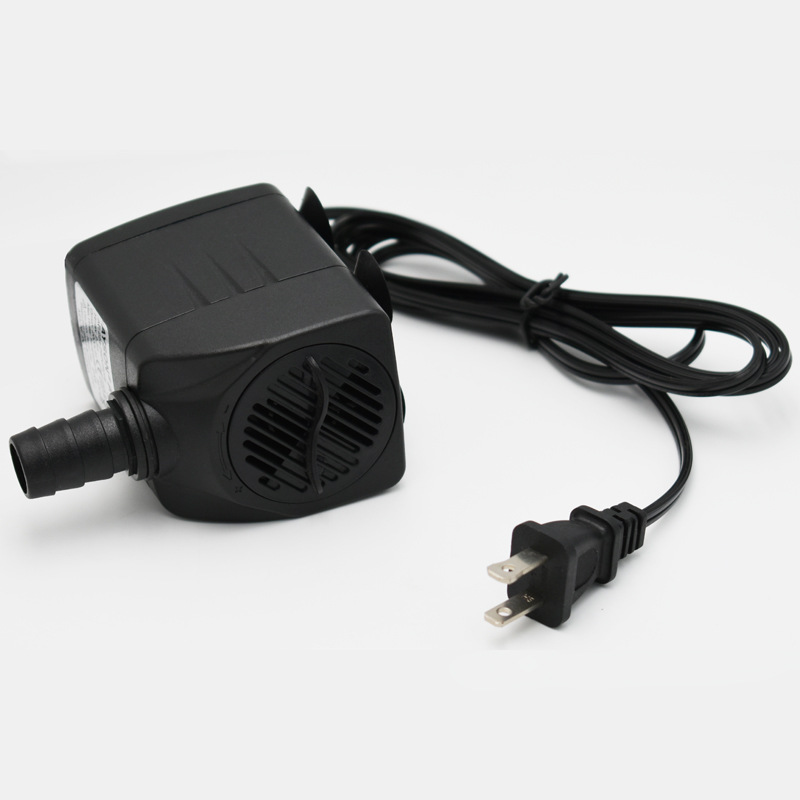 110V US standard 2-60W micro craft circulation pump, silent mini submersible pump, can be equipped with water pipes and color lights Specification image