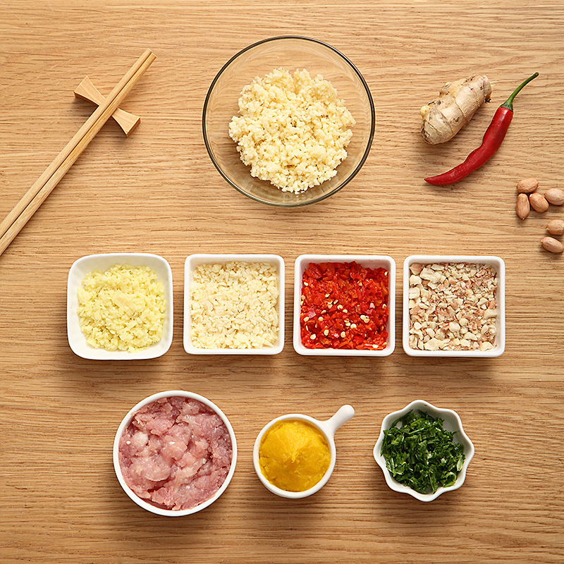 Garlic Puree Hand Pull Household Vegetable Cutter Garlic Puree Kitchen Dumpling Stuffing Wring Pull Garlic Machine Press Garlic Puree Manual Application Scenario