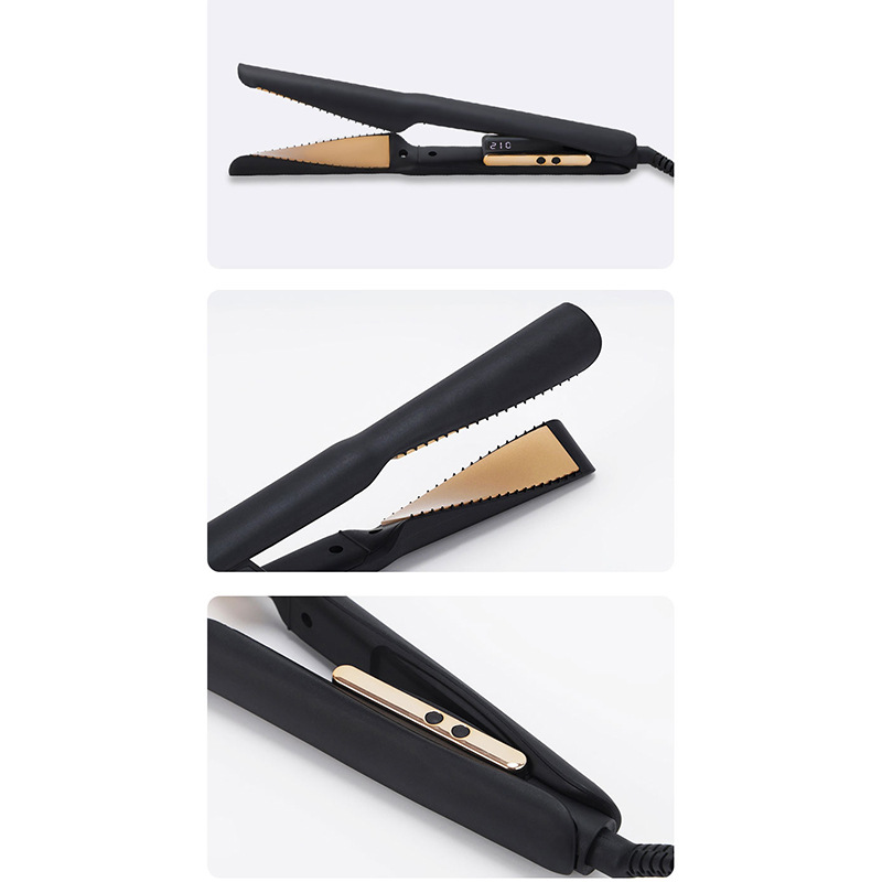 Cross-Border New Spiral Twisted Splint Multi-Gear Temperature Control Does Not Hurt Hair Straightening Splint Curling Iron Dual-Purpose Curling Iron Application Scenario