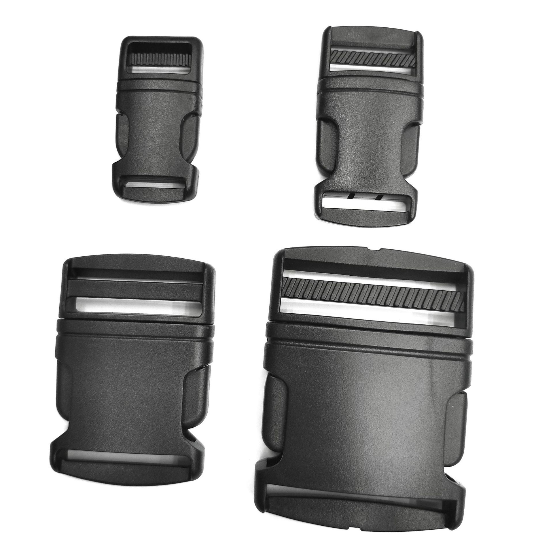 厂家20~51mm黑色塑料汽车插扣 背包带织带调节卡扣工装插扣直供图