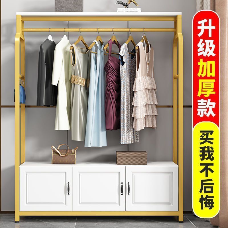 衣冒架/收纳柜实木/衣橱/伸缩晾衣杆细节图