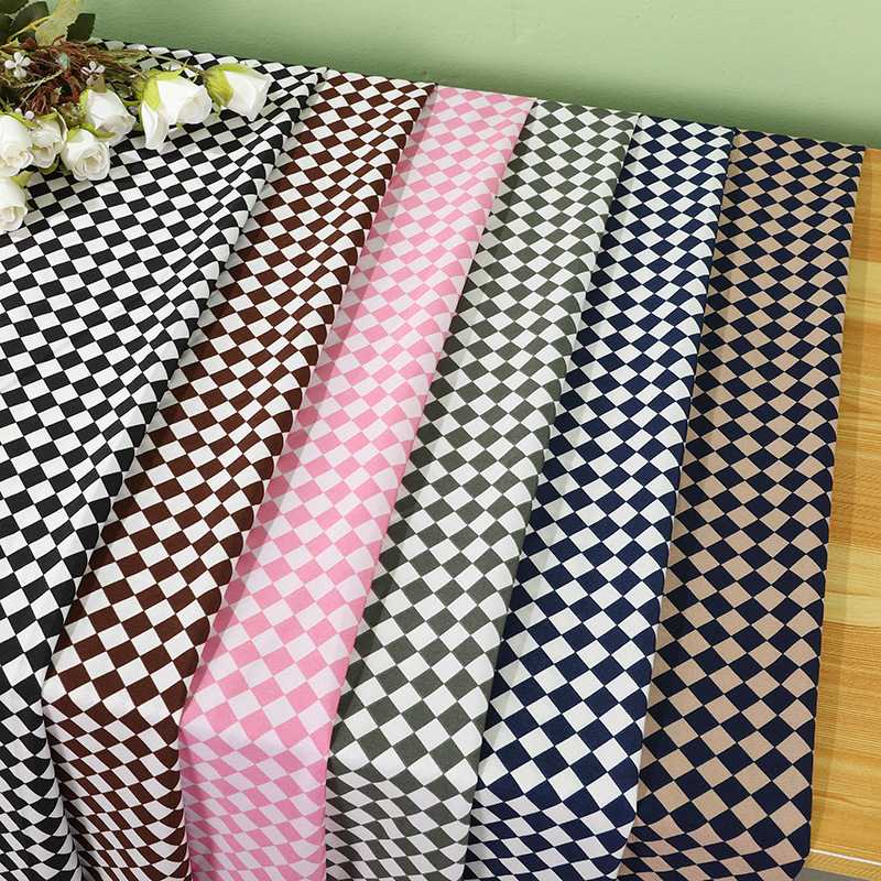 New Letter D Printed Polyester Cloth 100D Four-Sided Elastic Fashion Clothing Shirt Fabric details Picture