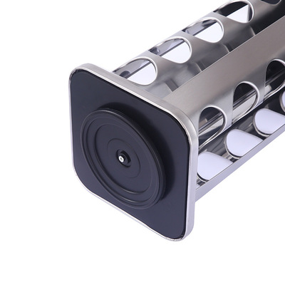 Cross-Border Kitchen Supplies Rotating Spice Jar Household Spice Rack Stainless Steel Spice Tray Spice Box Set Application Scenario