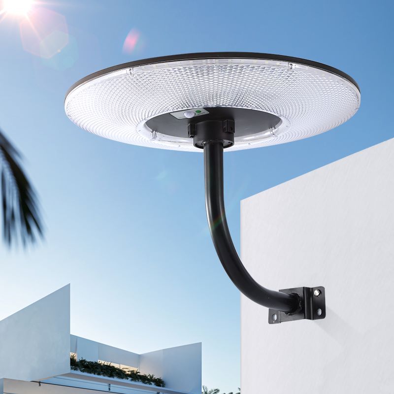 New solar street lamp, circular UFO, villa community square landscape lamp, sensor integrated courtyard street lamp head Specification image