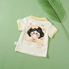 New summer set for girls: Children's lapel polo shirt, fashionable little kids short-sleeved, cute girls with printed patterns, two-piece set Application Scenario