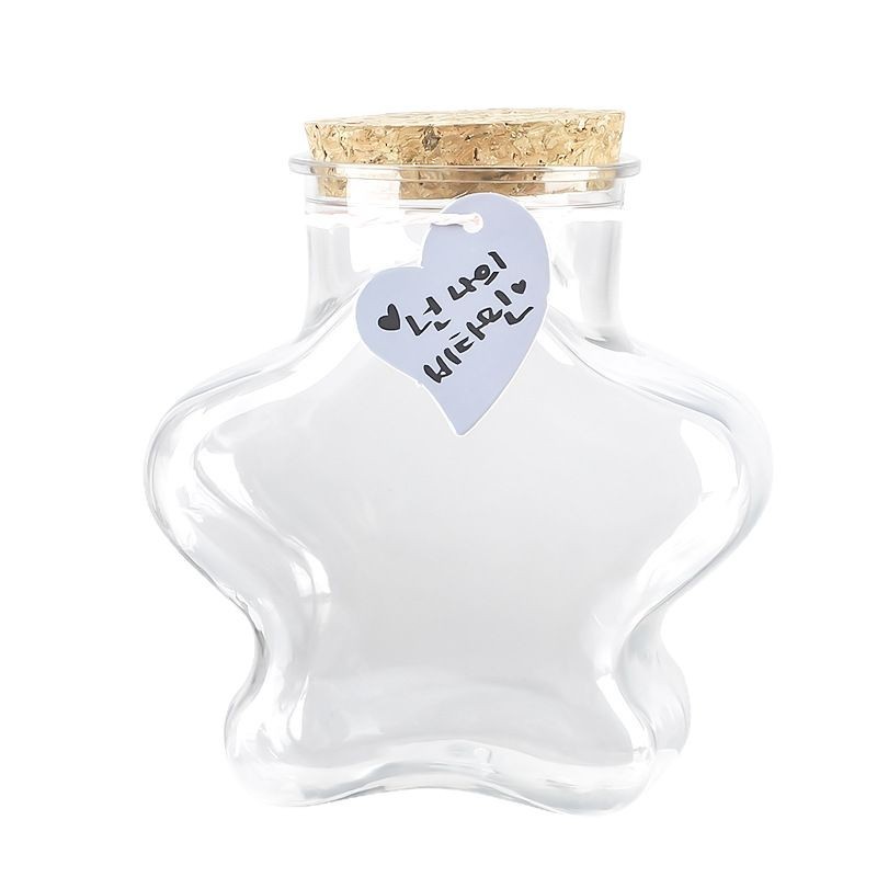 高颜值透明木塞许愿瓶加厚星空星云瓶彩虹漂流幸运星塑料瓶礼品装详情图5