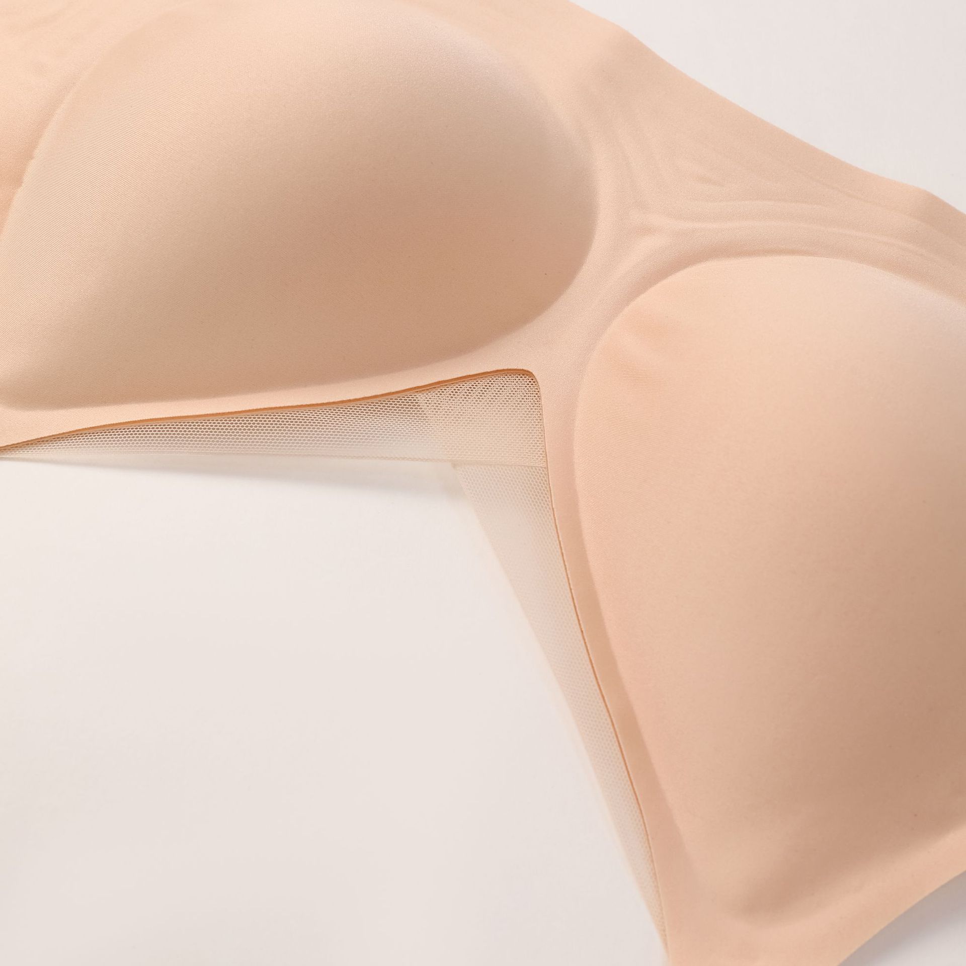 深V网纱无痕内衣女3D果冻软支撑聚拢文胸大码防下垂大胸显小胸罩详情5