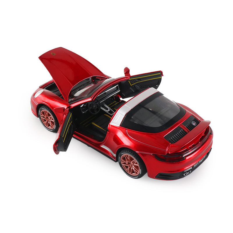 1:32 Porsche 911 Convertible, Huili Children's Toy sports car, alloy car model, Boys' car collectible Item Picture