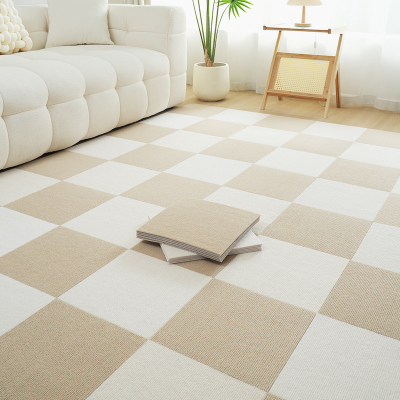 Crossover explosivo amazon generación de cabello sin impresión adsorción de viento patchwork alfombra de dormitorio cuadrado lavable antideslizante alfombra autoadhesiva alfombra de piso lavable alfombra de dormitorio alfombra de escalada alfombra de piso alfombra litúrgica. Application Scenario
