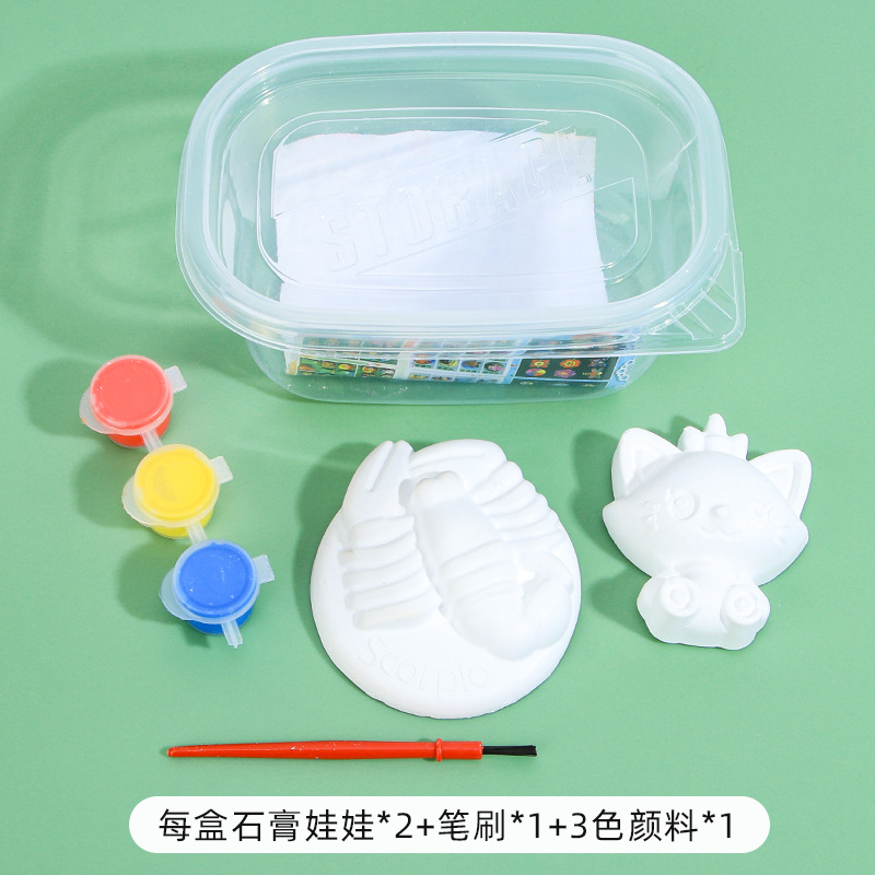 Painted plaster doll coloring handmade DIY plaster doll white embryo coloring doll wholesale night market stalls Application Scenario