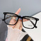 新款TR眼镜框批发时尚近视眼镜防蓝光平光镜纯黑色眼镜框素颜神器图