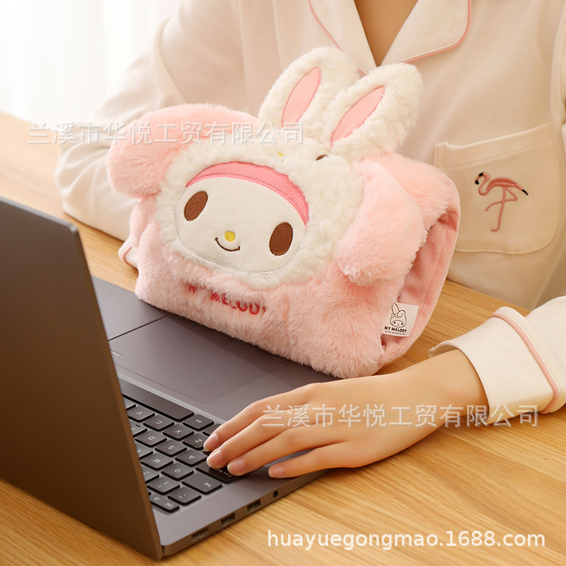 Sanrio Charging Hot Water Bag Cute Plush Cartoon Warm Water Bag Explosion-Proof Temperature Control Can Be Dismantled Washing Warm Hand Treasure Wholesale details Picture