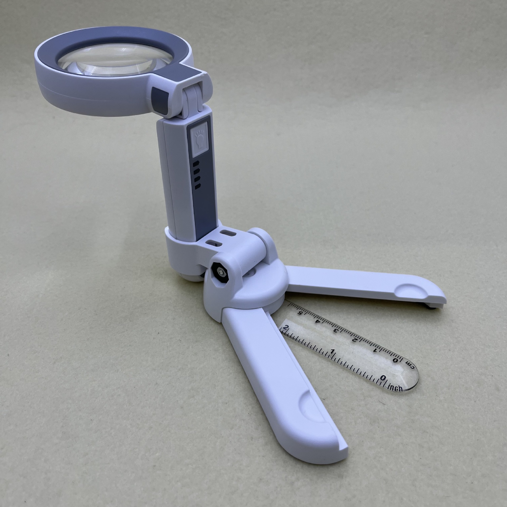 DH55SC Rechargeable touch three-position light adjustment switch 14LED desktop handheld multi-functional magnifying glass details Picture