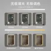 Vertical right-angle smart mirror with frame, bathroom mirror, bathroom sensor, high-definition anti-fog mirror with light, modern and simple Specification image