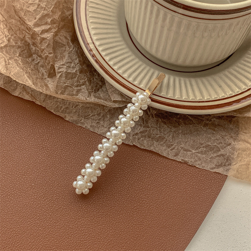 Pearl hair clips, bangs, forehead hair clippers, bb clips, popular one-line hair clips, 2022 new style clip headwear pic 32