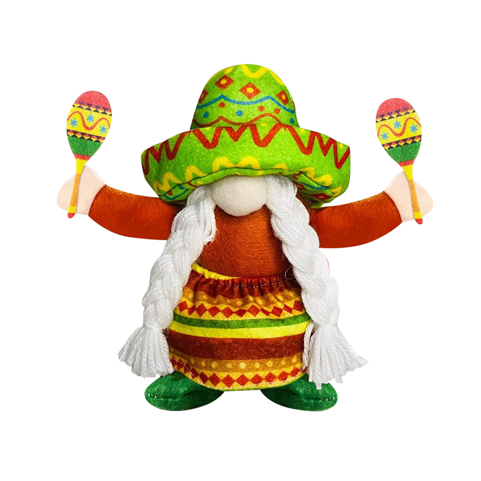 Cross-border 2022 Carnival Carnival faceless old man Hawaiian style Mexican straw hat doll adornment Application Scenario