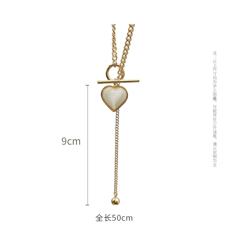 Obi new Cupid love necklace female light luxury niche design sense Instagram net red cold wind collarbone chain Item Picture