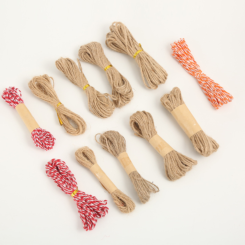 手工麻绳棉绳5米/10米/20米跨境新装饰挂件吊牌挂绳纺织辅料服装
