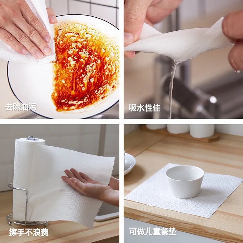 Lazy Dishcloth Kitchen Absorbent Non-Woven Dishwashing Cleaning Daily Necessities Cleaning Cloth Cloth Disposable Non-Woven Cloth Factory Specification drawing