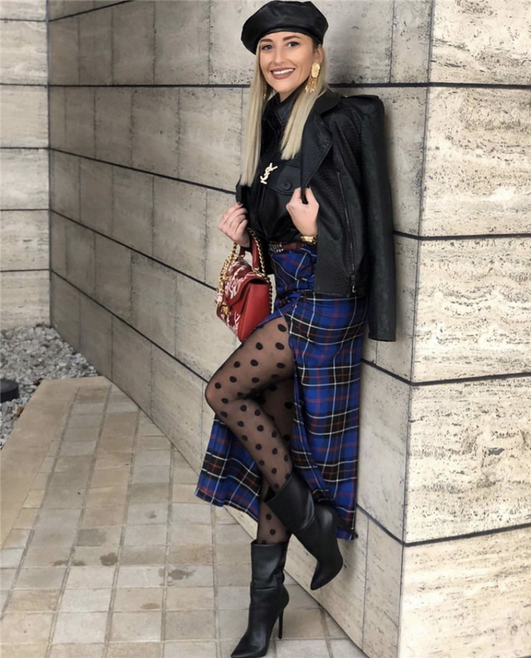 女薄款黑色圆点丝袜性感辣妹提花连裤袜网红ins潮大波点黑丝袜详情11