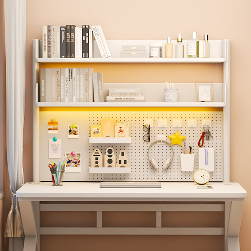 The popular student study desk storage rack, desktop storage rack, multi-layer pegboard bookshelf on the computer desk details Picture