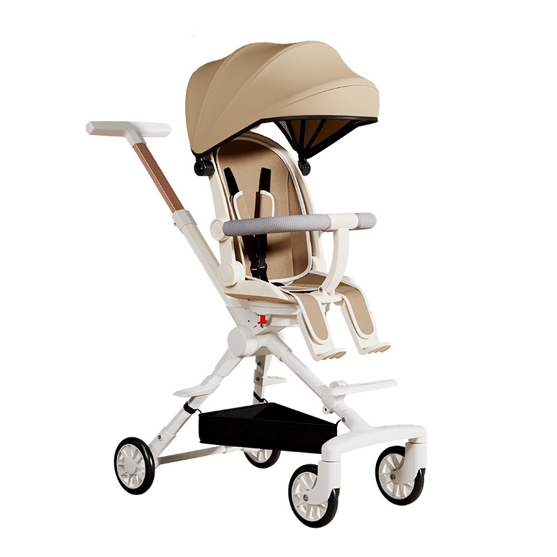 遛娃神器高景观双向一键折叠免安装婴儿推车可坐躺超轻便手推车详情图5