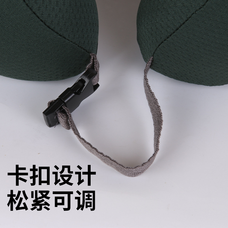 Camel hump Business solid color memory foam U-shaped pillow, Kanglewu business travel office neck pillow, slow rebound neck protection pillow wholesale details Picture