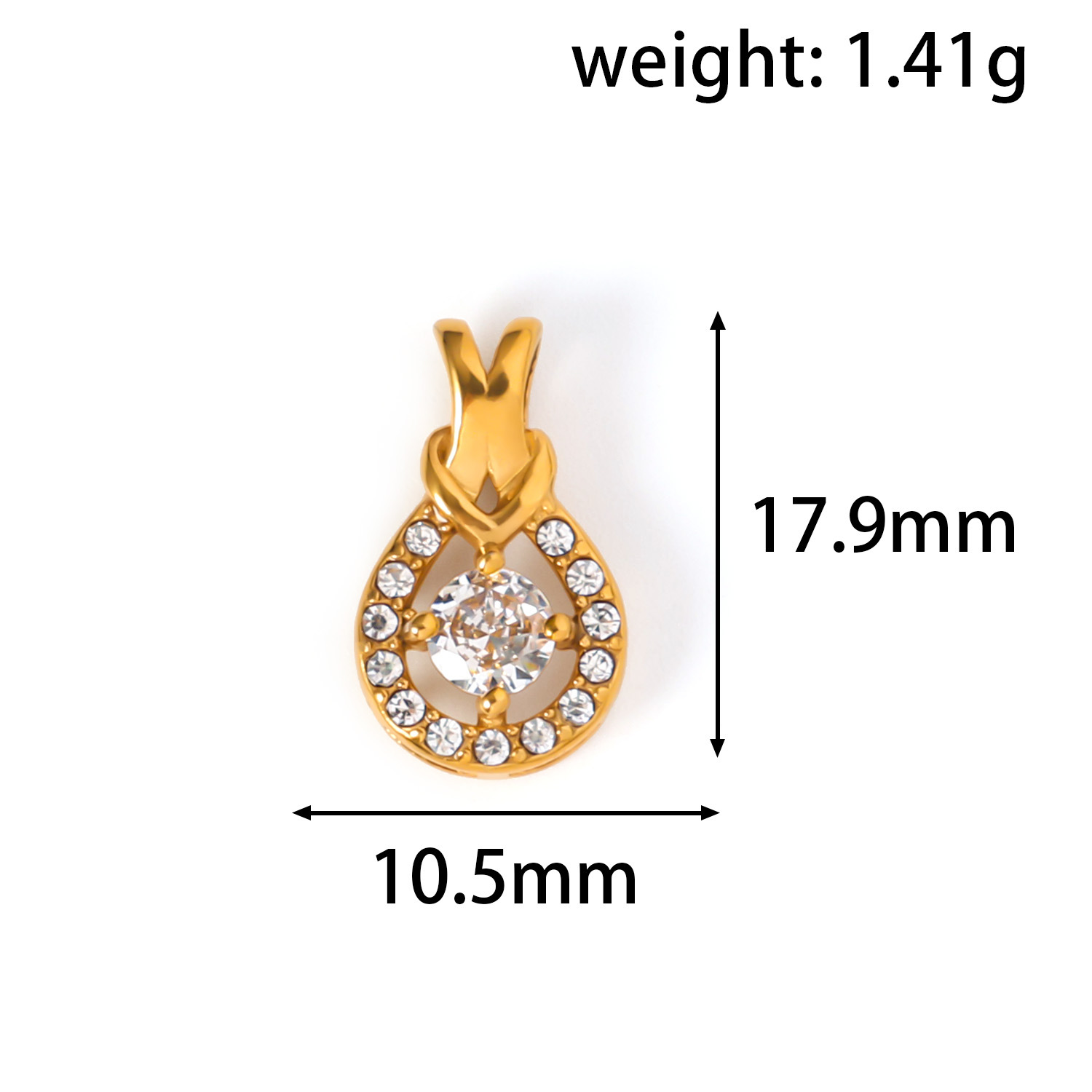 跨境新款简约不锈钢单吊坠蝴蝶结船舵船锚个性项链配饰挂件批发详情10