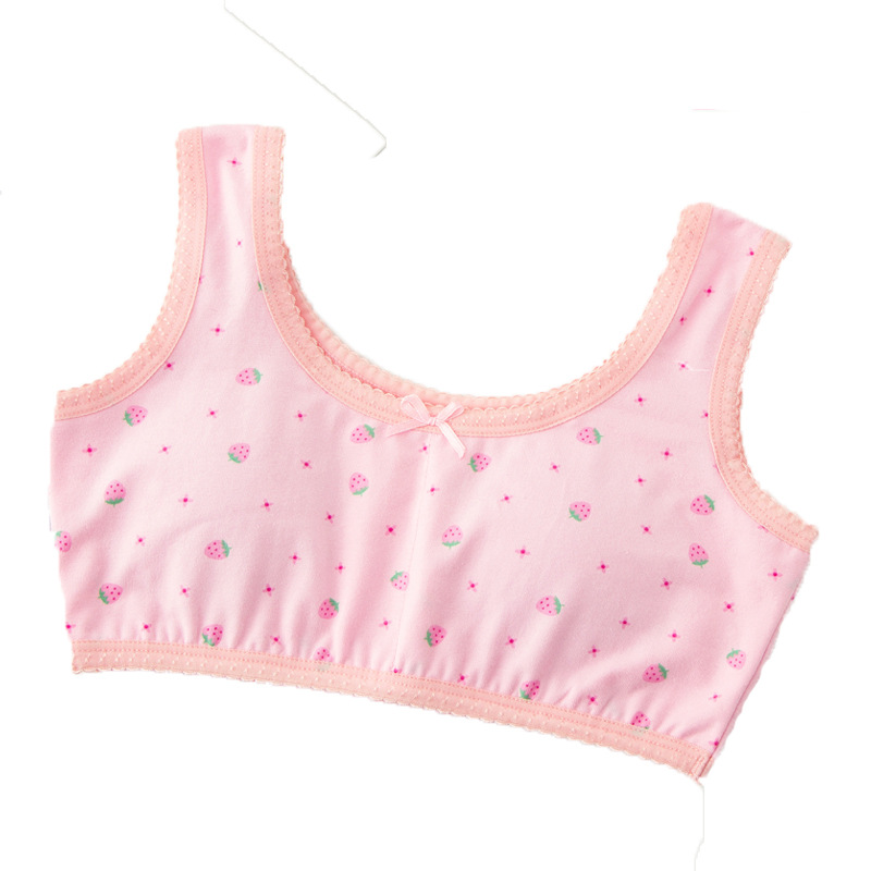 Girls' Underwear Girls' Development Period Boobs 10 Girls' Cotton Small Vest Adolescent Girls Students New Bra Item Picture