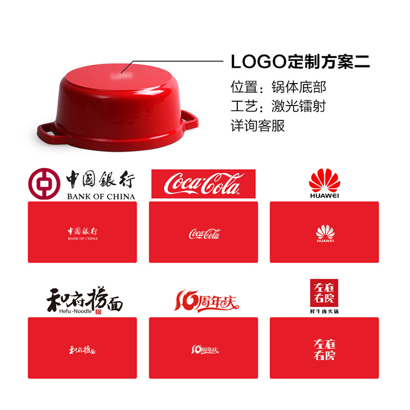 Enamel Pot Cast Iron Saucepan Uncoated Old-Fashioned Raw Iron Pot Household Two Ear Enamel Pot Induction Cooker Universal Non-Stick Pan Specification drawing