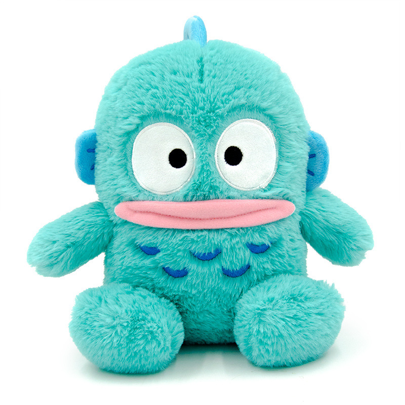 Official Sanlio cartoon ugly fish Hanton half-mermaid doll, a cute plush toy for children's birthday gifts Item Picture