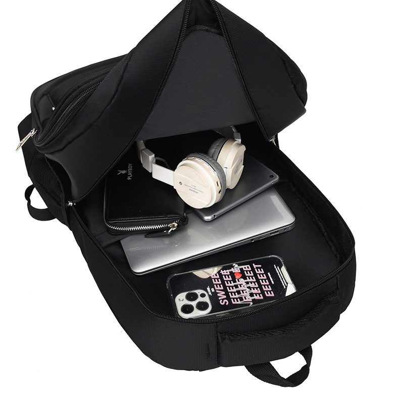 Backpacks, men's luggage bags, large-capacity travel bags, business trip backpacks, business computer bags, college students' logo-printed schoolbags Application Scenario